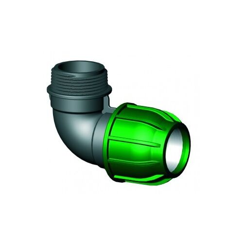 Irritec KPE könyök idom, 32mm x 1 col, zöld - KPE idom