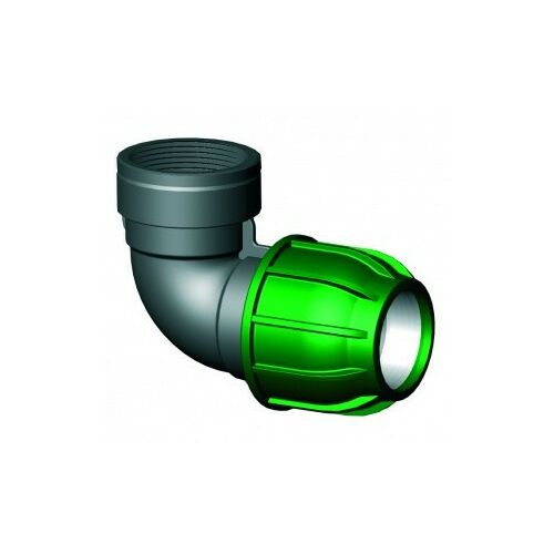 Irritec KPE könyök idom, 32mm x 3/4 hüvelyk, zöld - KPE idom