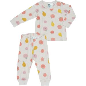 H&M Baby Mädchen Pyjama mit Fruchtmuster, Größe 74 - Mode & Kleidung