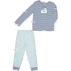 Esprit Mädchen Pyjama mit Geisterdruck, Größe 110 - Esprit