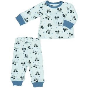 Set de pijamale Disney Mickey Mouse pentru băieți, mărimea 50, alb cu imprimeu negru Mickey Mouse și stele - Disney Pijamale pentru copii, cămăși de noapte