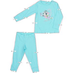 Set de pijama Disney Minnie Mouse pentru fete, Mărimea 92, albastru deschis - Disney Pijamale pentru copii, cămăși de noapte