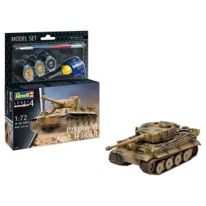 Revell PzKpfw VI Ausf. H Tiger (63262) Modellbausatz mit Zubehör 143195195 - Revell