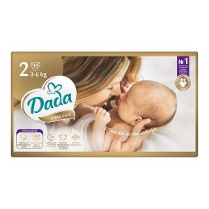 Dada Extra Care pelenkák 2-es méretben, 3-6 kg-os babáknak, 44 pelenka egy csomagban - Pelenka