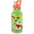 SKIP HOP nerezová fľaša s slamkou a nálepkami, zelená, 380 ml, pre deti
