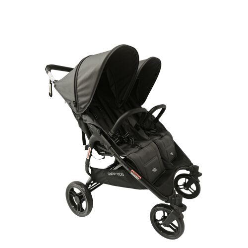 VALCO BABY Snap Duo Signature grey twin stroller, side view
