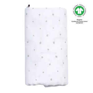 MOTHERHOOD muszlin pelenka BIO XXL  Grey and Black Dots 130x130 cm 128378140 - Textil pelenka