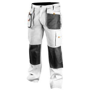 Pantaloni de lucru Neo albi cu genunchi întăriți și buzunare multiple - Neo Pantaloni de lucru
