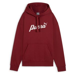 Puma Ess+ Script kapucnis pulóver Fl 68153413 női piros XL 128386046 - Női pulóver