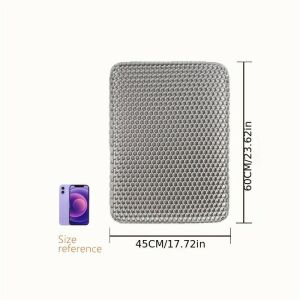 Méhsejt mintájú kétrétegű szőnyeg macskaalomhoz, 45x60 cm 128389664 - Macskaalom szőnyeg