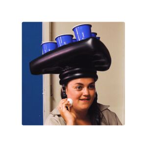 Felfújható sörpong sapka játék, Szórakoztató parti játék, Medencéhez - Felnőtt társasjáték