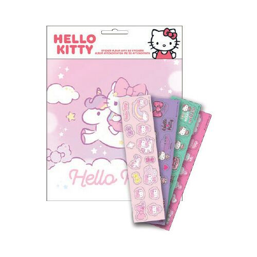 Hello Kitty Unicorn matricás album 50 db matricával 128399927