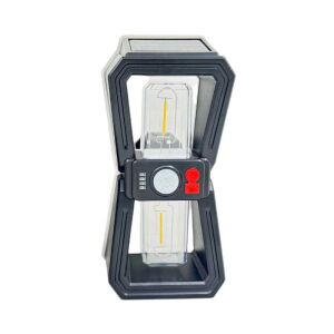 DC-918-2 Solárna nástenná lampa, 2W, 600lm, studená biela, 6000K, IP65, 24x11.7x6cm, senzor pohybu, solárna, nabíjateľná cez USB, vonkajšie osvetlenie - Záhradná výzdoba