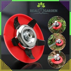 Real Garden disc de tăiere pentru motocoasă, cap trimmer cu exemple de utilizare - Mașină de tuns iarba și accesorii pentru margini
