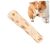 Baton de mestecat din lemn natural pentru caini, jucarie rezistenta 14x1cm 128403361