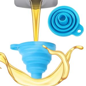 Сгъваема кухненска фуния за буркани, акордеон, автомобилна течност 128403879 - Кухненска фуния