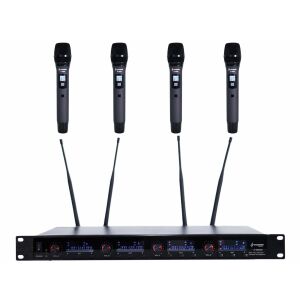 Thunder U-4008 4ND UHF rádiós mikrofon (4 db KÉZI mikrofon) + Koffer 128404158 - Thunder