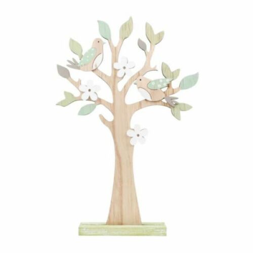 Tavaszi madaras fácska - fa dekoráció - 30,5 cm