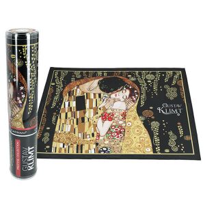Klimt textil tányéralátét - 40x29,5 cm - The Kiss / fekete 128404537 - Tányéralátét