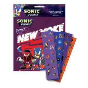 Sonic a sündisznó New Yoke matricás album 50 db matricával
