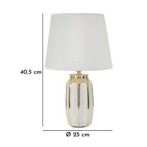 Lampa z ceramiczną podstawą, TAVOLO, Ø 25 cm 128418106 - Lampa stołowa