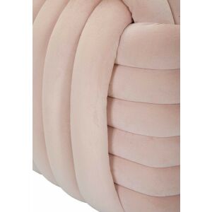 Rózsaszín bársony kötésű puff, STOOL SOFTY PINK CM 45X45X45 - Lábtartó, puff
