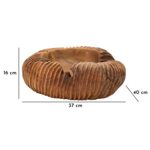 Tálca garit teak 37x40x16cm 128418531 - Dekortál