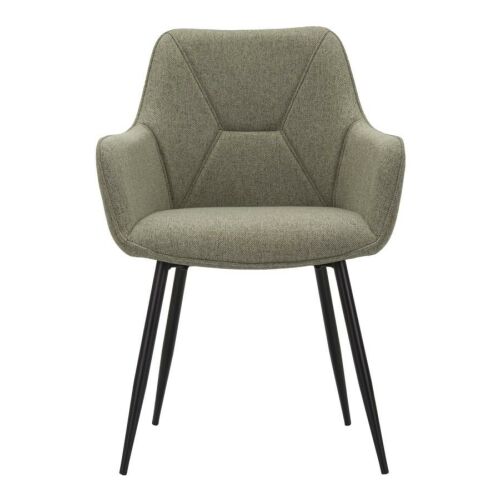 Vicenza zöld szövet étkezőszék karfával