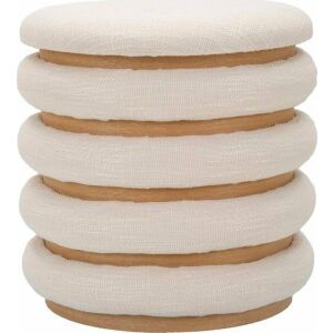 Damasco kerek szövet puff - Lábtartó, puff