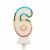 Lumânare colorată cu număr 8.5 cm - 6 135901415