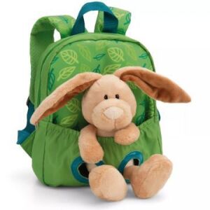Nici: Plüschhasen-Rucksack, grün - 21 x 26 cm 135897800 - Rucksäcke & Taschen für Kindergarten