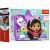 Pudełko mini puzzli Trefl Gabby's Dollhouse z 54 elementami przedstawiające Gabby i Ciastka