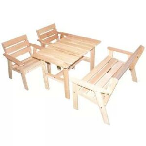 Dječji vrtni set namještaja - drvo 128421190 - Vrtni namještaj