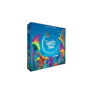 Tündértánc társasjáték doboz, egy színes gombákkal és tündérrel díszített családi kártyajáték - Gémklub