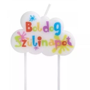 Boldog szülinapot lumânare - 10 cm 135901335 - Decoratiuni pentru tort