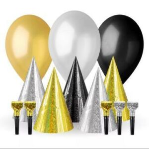 Party-Set, gold - schwarz - 13 Stück 128421323 - Godan