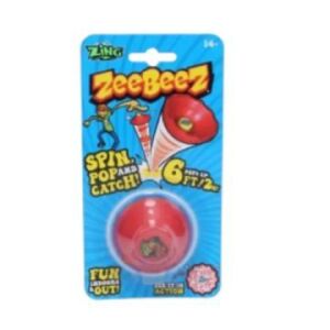 ZeeBeez Springball Spielzeug, rot, drehen, springen und fangen, bis zu 180 cm hoch - Outdoorspiele