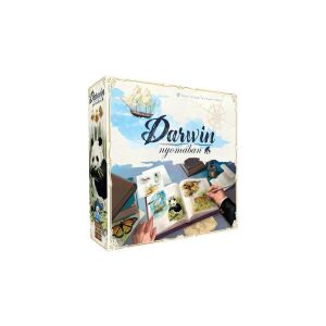 Darwin nyomában társasjáték doboz, családi társasjáték, állat evolúció játék - Gémklub