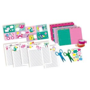 SES Levél készítő szett gyerekeknek, tartalmaz levélpapírt, borítékokat, matricákat, ollót és washi szalagot - SES Creative