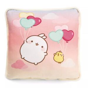 Nici: Molang zajko, vankúš z plyšu - 30 x 30 cm 135902429 - Dekoratívne vankúše