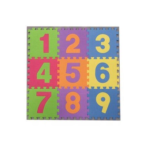 9-teiliges Schaumstoff-Puzzle mit Zahlen für Kinder, bunt, Lernspielzeug
