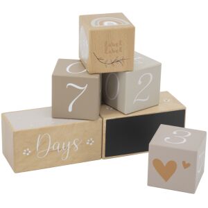 Label Label Fa mérföldkőkockák - Nugát 128422249 - Baba mérföldkő takaró