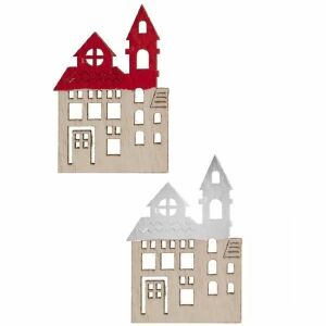 Коледни украси църква, 12 бр., 5 см 143053501 - Коледа