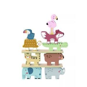 Tooky Toy: Joc de construit turn 128422615 - Joc de construcție din lemn