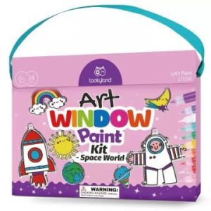 Tooky Toy: Glasmalerei mit Weltraummotiv - 34 Teile 128422622 - Glasmalfarben