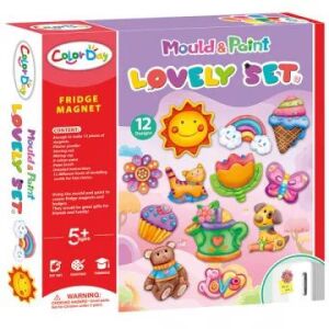Color Day Hűtőmágnes Készítő Szett - Gyerekeknek, 12 minta - Manyuk Toys