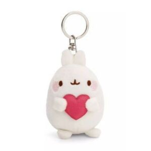 Nici: Molang, a nyuszi kulcstartó szívvel - 8 cm