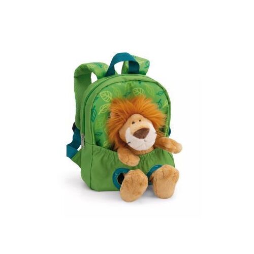 Nici: Plecak z pluszową figurką, zielony - 21 x 26 cm 128423353