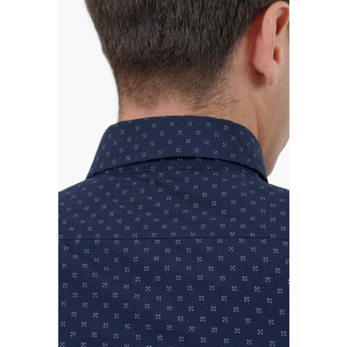 La Martina normál szabású ing virágos logóval ZMC020 Sötétkék XL INTL 136321400