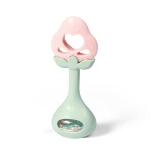 BabyOno rattle chewing gum strawberry 499/03 140125114 - BabyOno Rattle